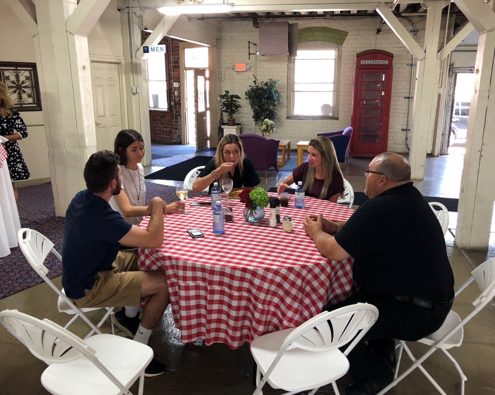 Dottore's annual networking luncheon in warehouse