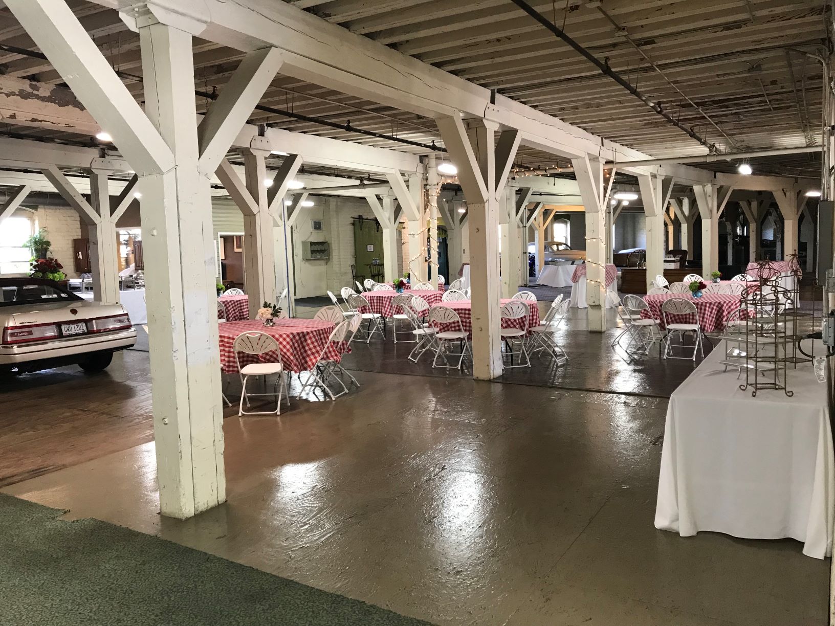 Dottore companies warehouse set up for the annual networking luncheon in 2018